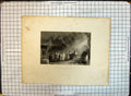 Original Old Antique Print Engraving Scene Pilgrims People Presbury Melville