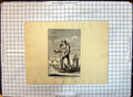 Antique Old Print Engraving Eueque Benissant Les Caux Man Stick Costume Dress