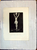 Original Old Antique Print Engraving Jesus Christ Cross Payne Rubens 19th