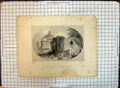 Old Print Engraving Mosque Mounheer Hindostan Architecture Payne Roberts 20th