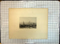 Antique Old Print Engraving Sacred Shrines Dwarka Sailing Boat Wallis 1836 19th