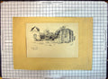 Original Old Antique Print Wolvesey Church Winchester England Architecture 20th