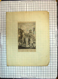 Old Antique Print Norman Siers Brought England William Conqueror Armour