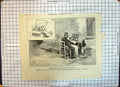 Antique Old Print Souvenir Mobilisation Corps Military Telegraph Morse Code