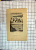 Original Old Antique Print Echoppe D'Un Savetier Bouchardon Racinet Cottard