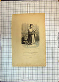 Original Old Antique Print Portrait Doven Corporation Cordonniers Gand Cottard