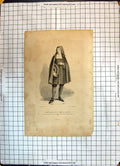 Original Old Antique Print Portrait Frere Cordonnier Grepin Grepinien Cottard
