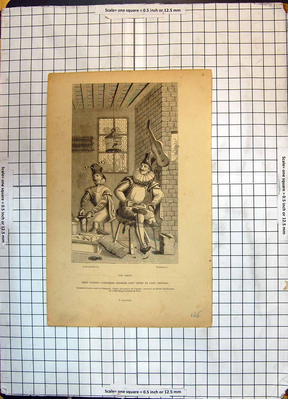 Old Leurs Altesses Catholiques Messieurs Grepin Grepinien Shoemakers 20th
