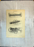 Old Print Agriculture Machinery Drillmaschine Dibbelmashine Nutenwaizen