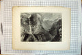 Old Print Engraving Moss Dale Fall Mountains River Cliffs Turner Middiman