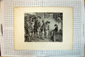 Original Old Antique Print Young Girl War Siers After The Battle Heath Calderon