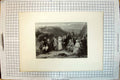 Old Antique Print Mountains Scene Family Wedding Glens Scotland Engraving