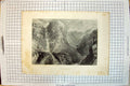 Original Old Antique Print View Moss Dale Fall Mountains Cliffs Middiman Turner