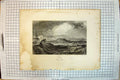 Original Old Antique Print View Ramsgate Lighthouse Fort England Wallis Turner