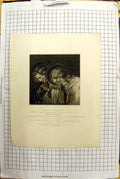 Old Engraing Heads Apostles Church Carmelites Florence Samuel Rogers