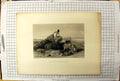 Original Old Antique Print Engraving Arabs Bishareen Desert Henry Warren Topham