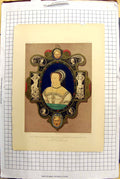 Antique Print Princess Elizabeth Daughter Henry Queen Phillip Spain Seymour