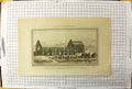 Antique Old Print Engraving View Lestwithiel Palace Cornwall England Ruins