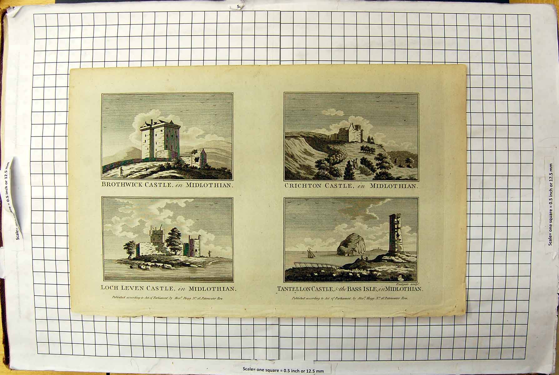 Old Brothwick Castle Midlothian Crichton Tantellon Bass Isle Loch Lev