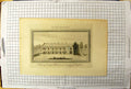 Old Print Engraving View Ervelm Palace County Oxford England Architecture