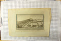 Antique Old Print Engraving View Lumley Castle Bishoprick Durham Architecture