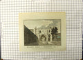 Original Old Antique Print Reading Abbey Berkshire Rennson