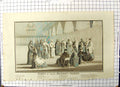 Antique Old Print Habits Antient Religious Orders Coote Canon Knight Nun Monk
