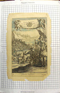 Original Old Antique Print Gideons Siers Christopher Rawlinson
