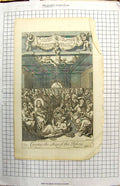Original Old Antique Print Scene Curing Man Palsey Thomas Mompesson