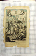 Original Old Antique Print Scene Death Moses Duke Bolton Richard Blome Fragile
