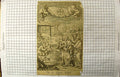 Original Old Antique Print Ten Lepers Healed Sick People Richard Blome