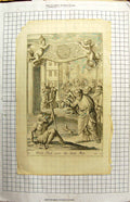 Original Old Antique Print Saint Paul Cures Lame Man Sick People Richard Blome