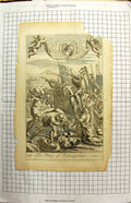 Original Old Antique Print Piety Jehosaphat Religious Ceremony Richard Blome