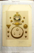 Antique Old Print GOrnaments Royal Family Hesse Cassel Laaland Falster Brooch