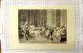 Original Old Antique Print Scene Une Mauvaise Plaisanterie Men Ladies Romance