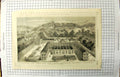 Old 1864 Bird'S-Eye View Worshop Sevres Porcelain St. Cloud Museum Ar 19th