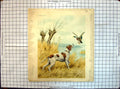 Original Old Antique Print Paul Wood Dogs Animals Hound Hunting Birds Colour