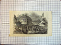 Original Old Antique Print View Great Lawn Tent Chelsea Hospital Entertainment
