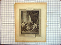 Original Old Antique Print Religion Samuel David Playing Before Saul Men