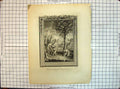 Original Old Antique Print Jews Destroyed City Samaria Fire Royce Luken