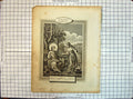 Original Old Antique Print Religion St. John Jesus Christ Samaris