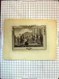 Old Antique Print Josephus Recovering Liberty Vespasianus Crowned Emperor