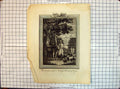 Original Old Antique Print Beasts Animals Sacrifice Custom Jews Religion