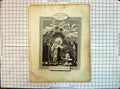 Original Old Antique Print St. Matthew Scene Christ Healing Woman