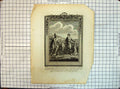 Antique Old Print Jeroboam Shiloh Ahyah Tribes Israel Religion White Luyken