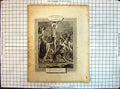Original Old Antique Print St. Luke Religion Jesus Christ Derided Punishment