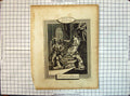 Original Old Antique Print Kings Religion Solomon Judgement 19th