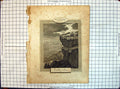 Original Old Antique Print Deuteromomy Religion Death Moses Cliff Scene 20th