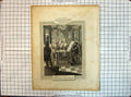 Original Old Antique Print Chronicles Religion Solomon Crowned Ceremony 20th