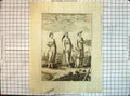 Original Old Antique Print Dress Woman Congo Fashion Ladies